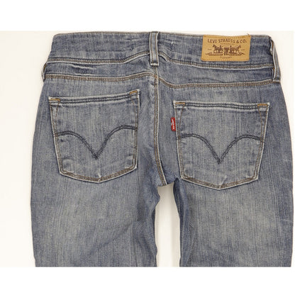 Levi's 571 Women Blue Straight Slim Stretch Jeans W27 L33