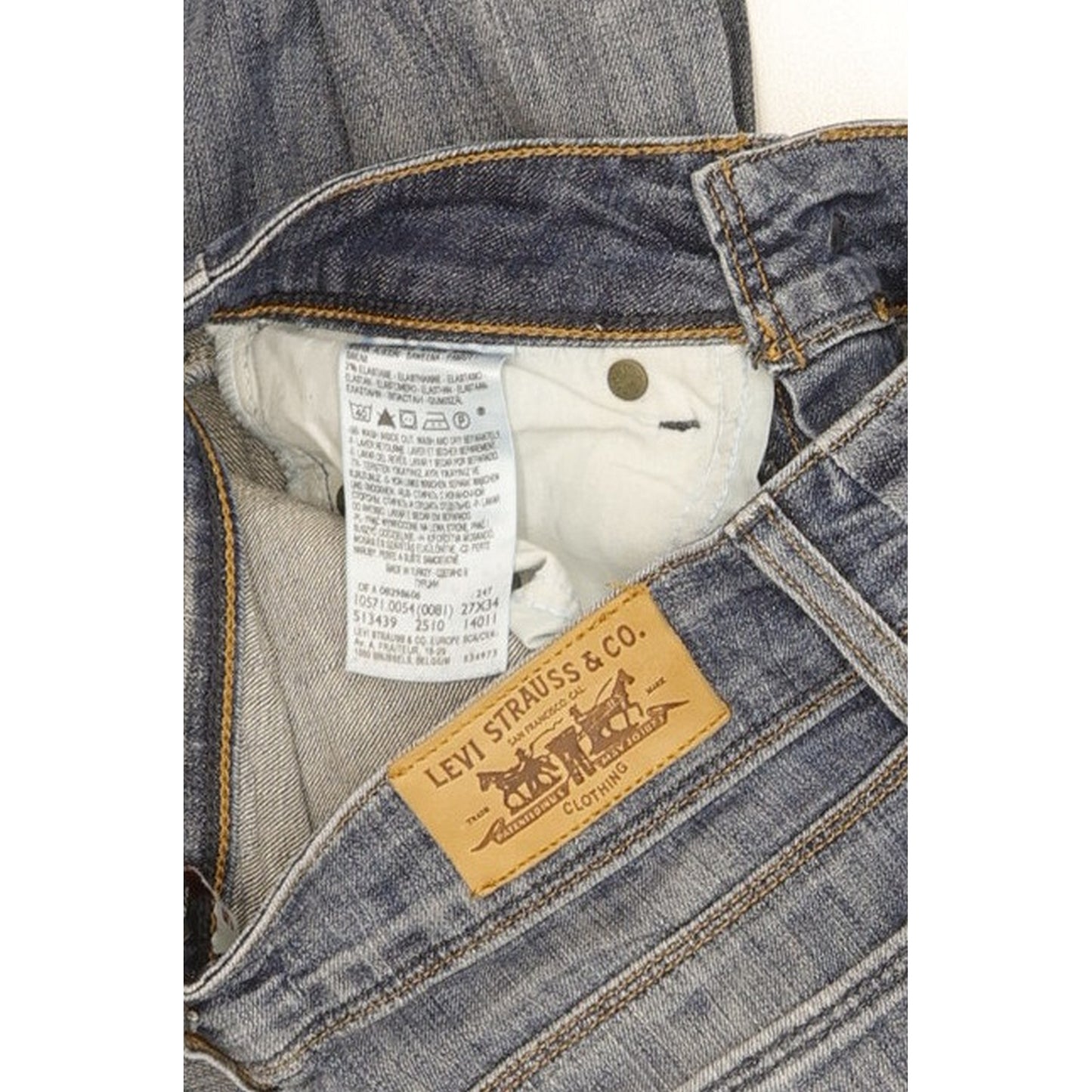Levi's 571 Women Blue Straight Slim Stretch Jeans W27 L33