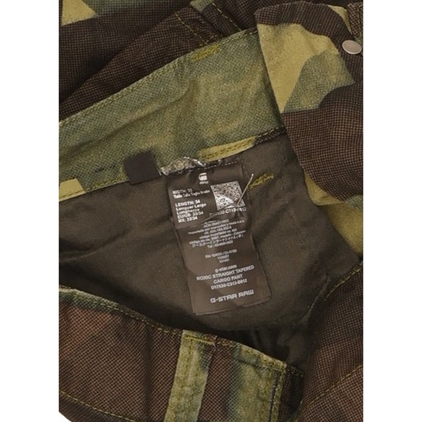 G-Star Roxic Men Green Tapered Regular Jeans W33 L34