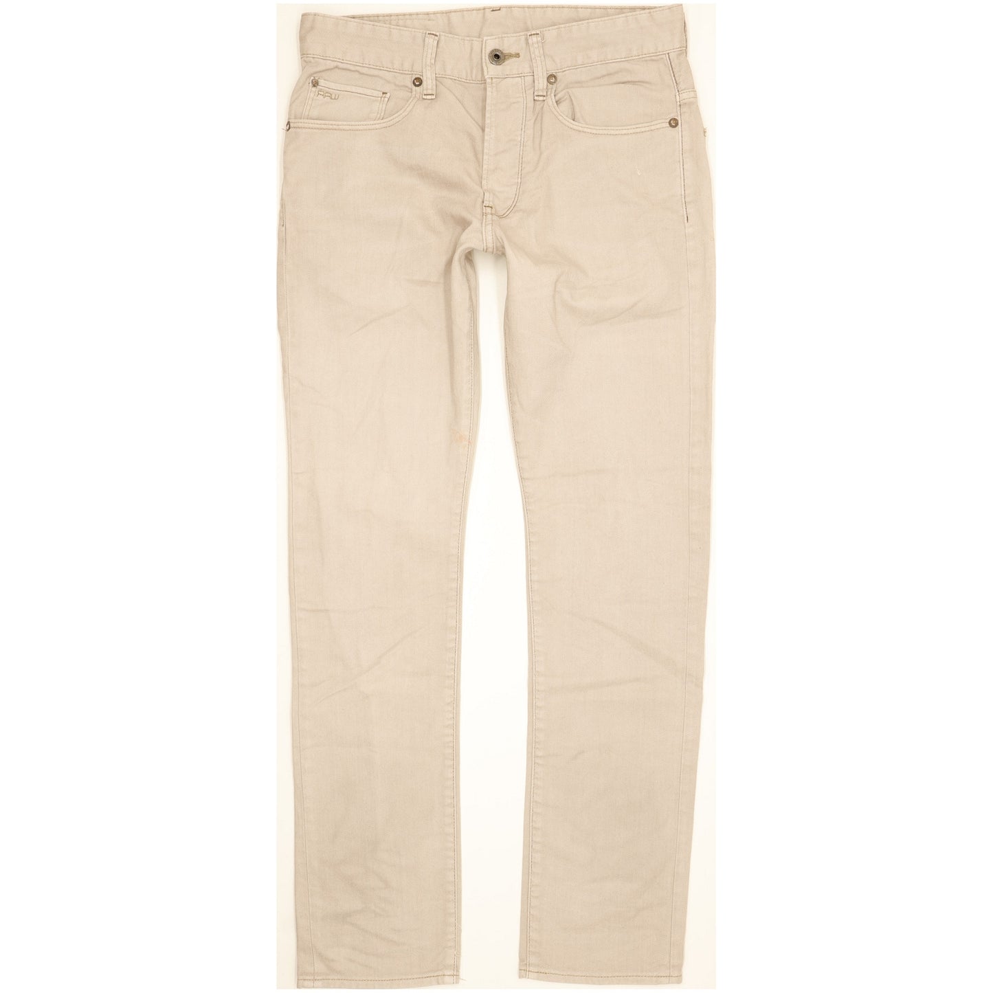 G-Star 3301 Men Beige Tapered Slim Jeans W31 L31