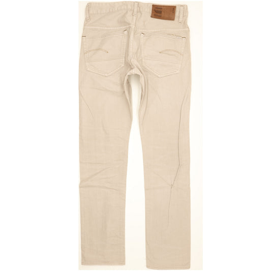 G-Star 3301 Men Beige Tapered Slim Jeans W31 L31