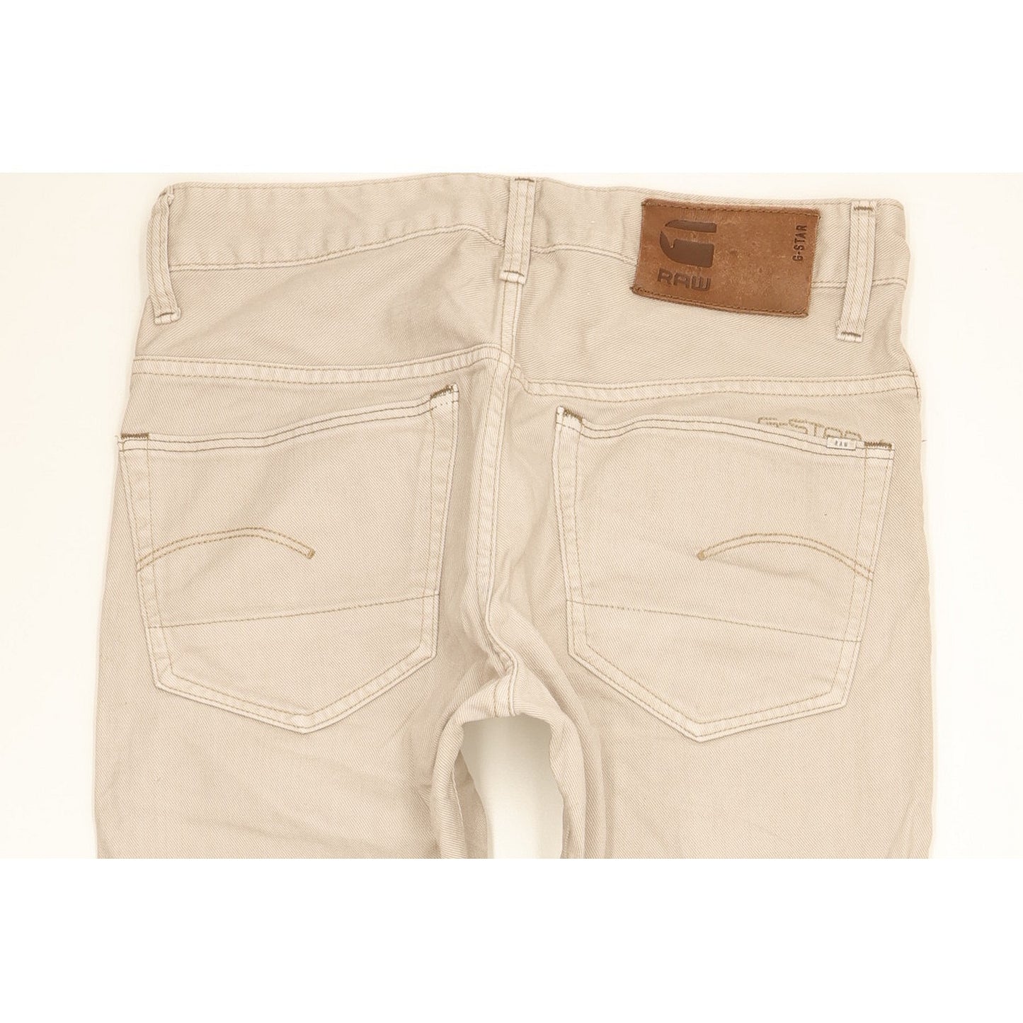 G-Star 3301 Men Beige Tapered Slim Jeans W31 L31