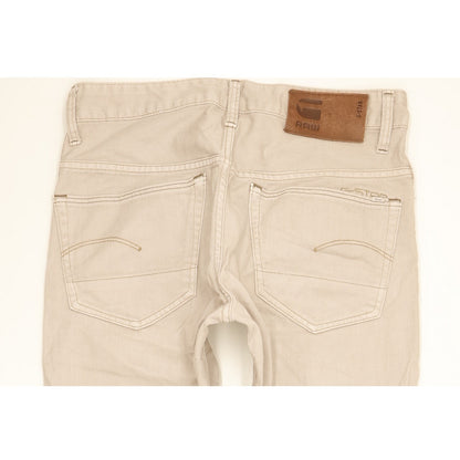 G-Star 3301 Men Beige Tapered Slim Jeans W31 L31
