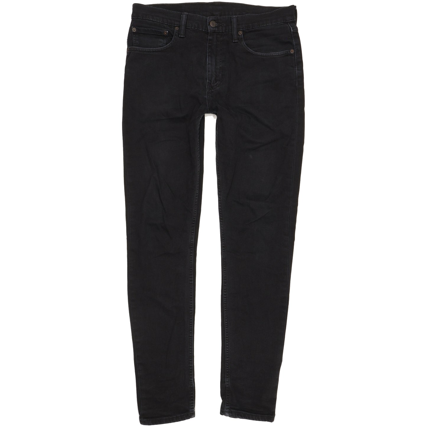 Levi's 512 Men Black Tapered Slim Stretch Jeans W32 L33