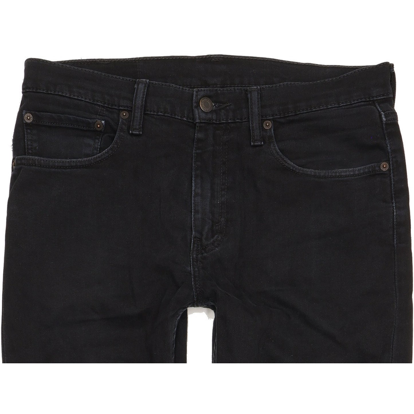 Levi's 512 Men Black Tapered Slim Stretch Jeans W32 L33