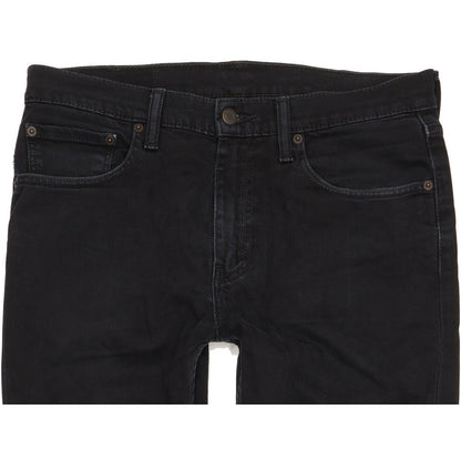 Levi's 512 Men Black Tapered Slim Stretch Jeans W32 L33