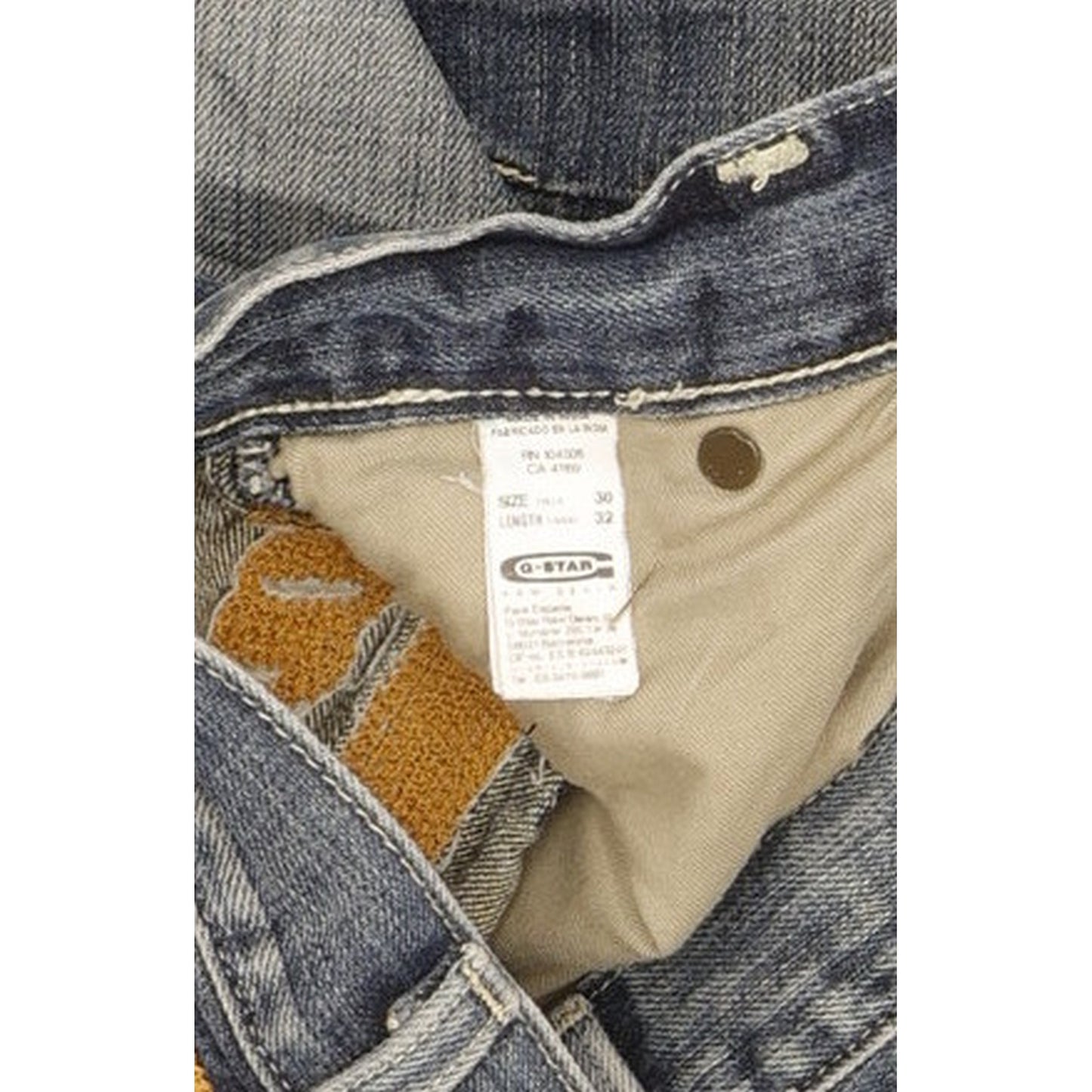 G-Star Elwood Carter Men Blue Straight Regular Jeans W30 L32