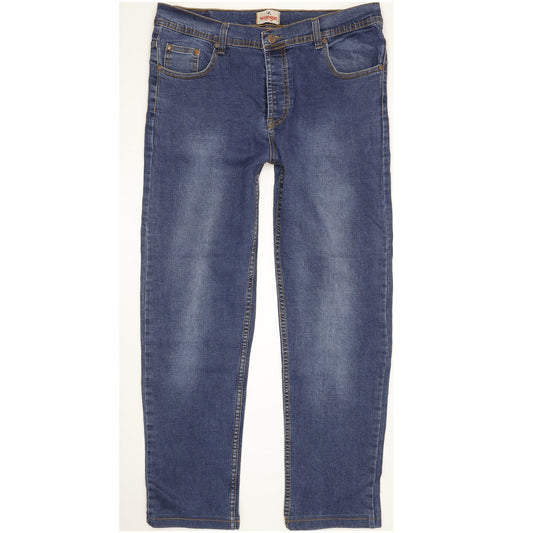 Wrangler Men Blue Straight Regular Jeans W34 L29