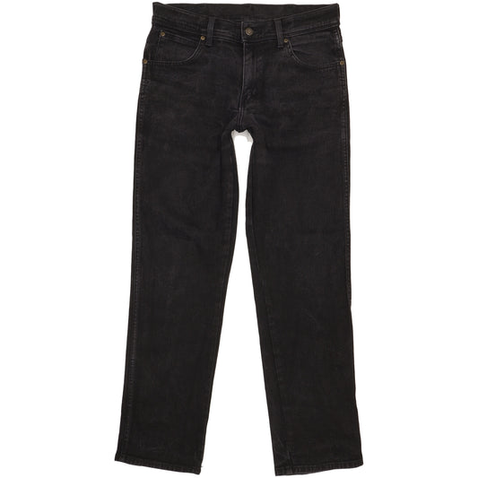 Wrangler Men Black Straight Regular Stretch Jeans W32 L32