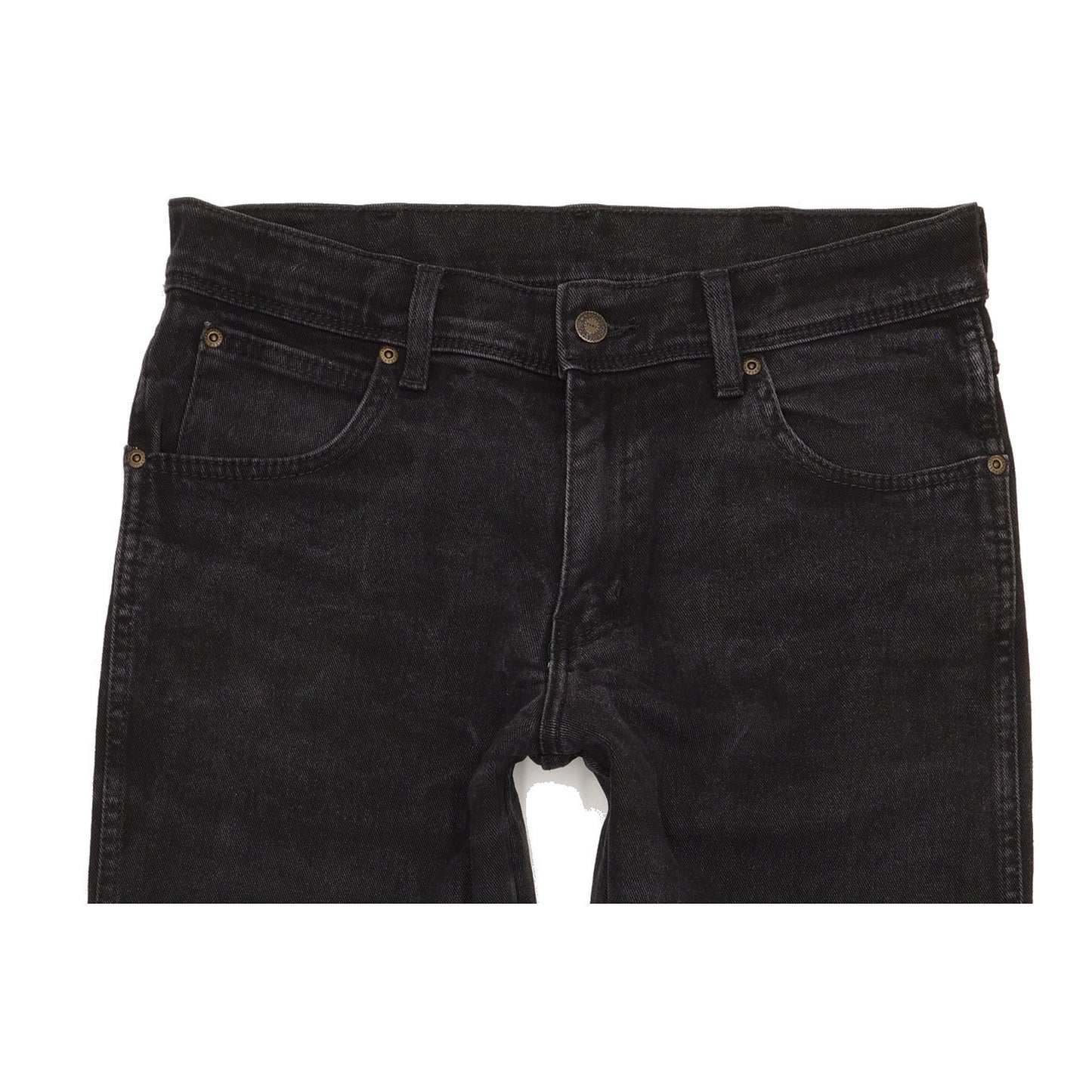 Wrangler Men Black Straight Regular Stretch Jeans W32 L32