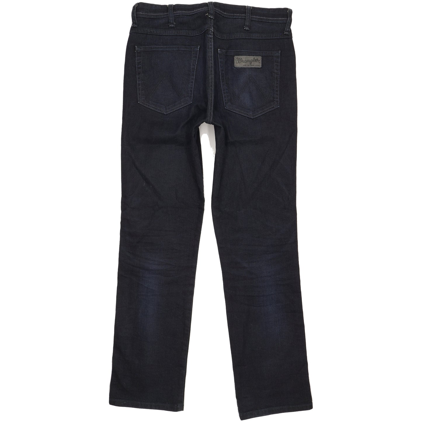 Wrangler Arizona Men Navy Straight Regular Stretch Jeans W33 L32