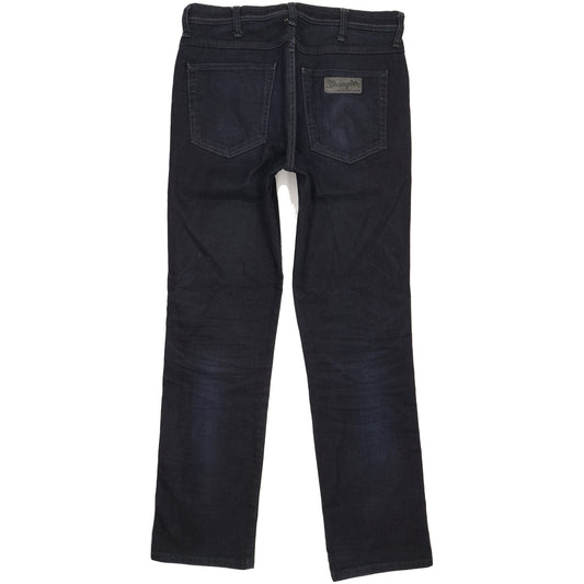 Wrangler Arizona Men Navy Straight Regular Stretch Jeans W33 L32