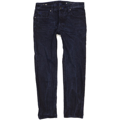G-Star 3301 Selvedge Men Navy Straight Slim Jeans W32 L29