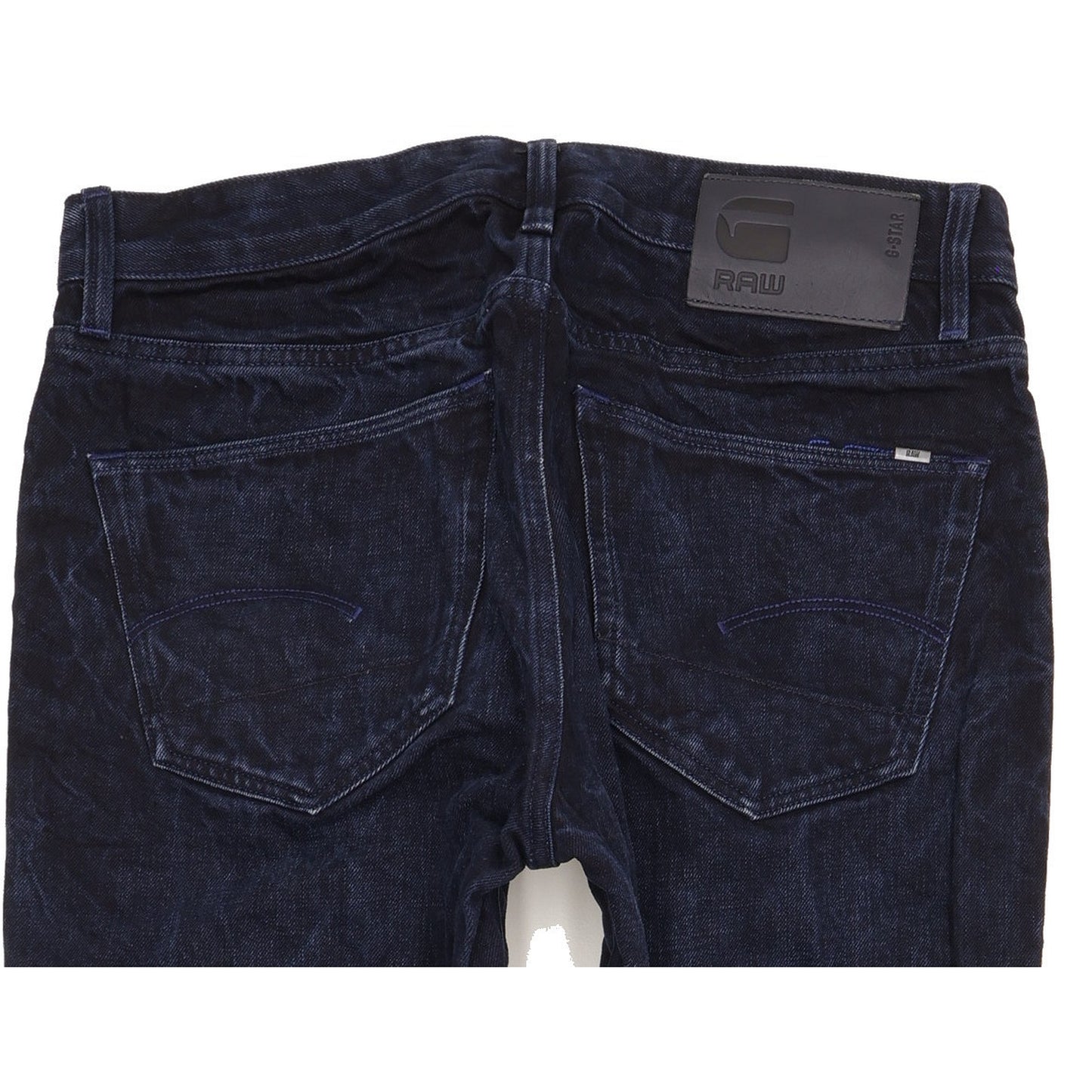 G-Star 3301 Selvedge Men Navy Straight Slim Jeans W32 L29