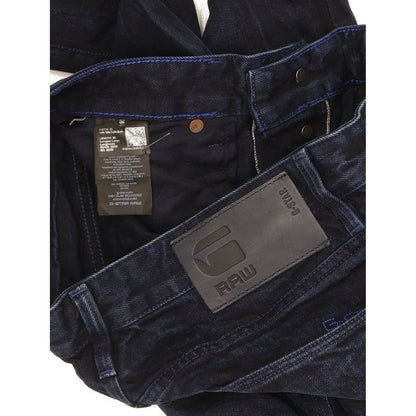 G-Star 3301 Selvedge Men Navy Straight Slim Jeans W32 L29