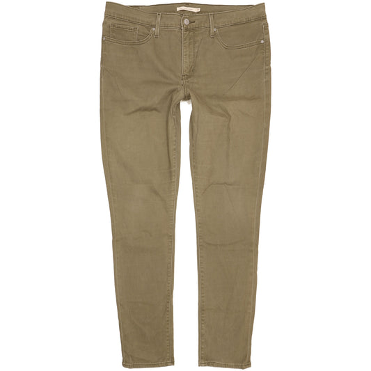 Levi's 311 Shaping Women Green Skinny Slim Stretch Jeans W32 L31