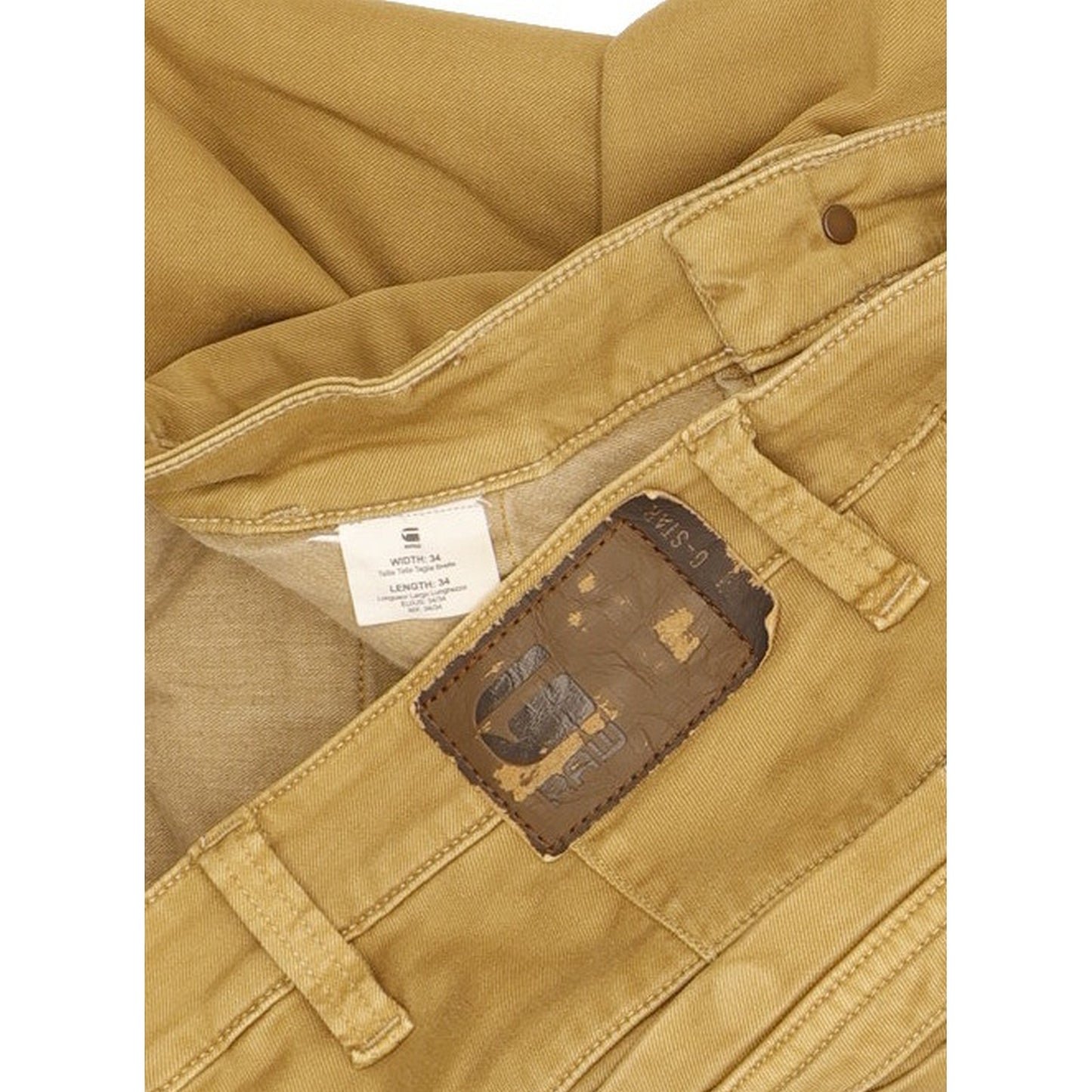 G-Star Men Beige Skinny Slim Stretch Jeans W34 L32