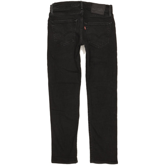 Levi's 502 Men Black Tapered Regular Stretch Jeans W29 L29