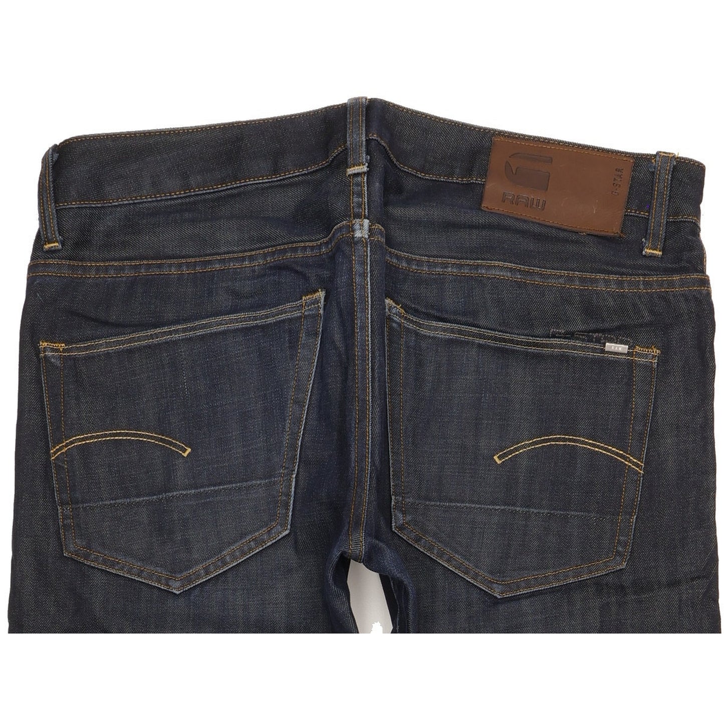 G-Star 3301 Men Navy Straight Slim Jeans W34 L31