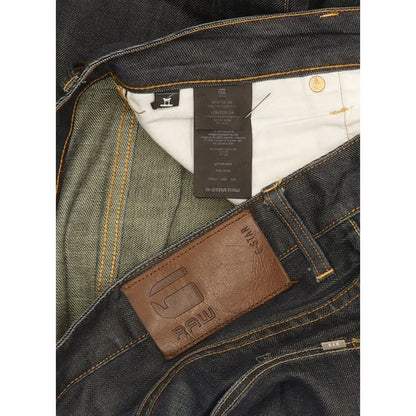 G-Star 3301 Men Navy Straight Slim Jeans W34 L31