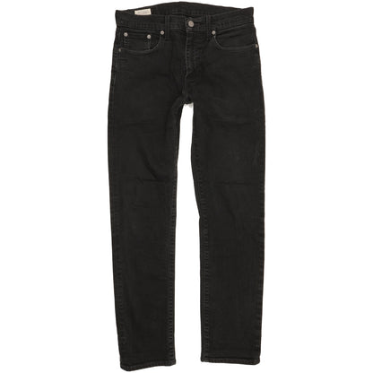 Levi's 512 Men Black Tapered Slim Stretch Jeans W30 L30