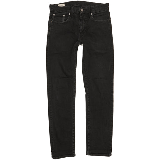 Levi's 512 Men Black Tapered Slim Stretch Jeans W30 L30