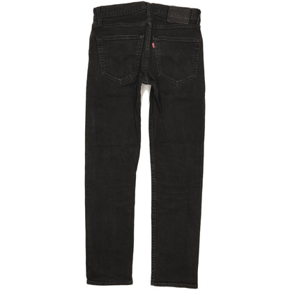 Levi's 512 Men Black Tapered Slim Stretch Jeans W30 L30
