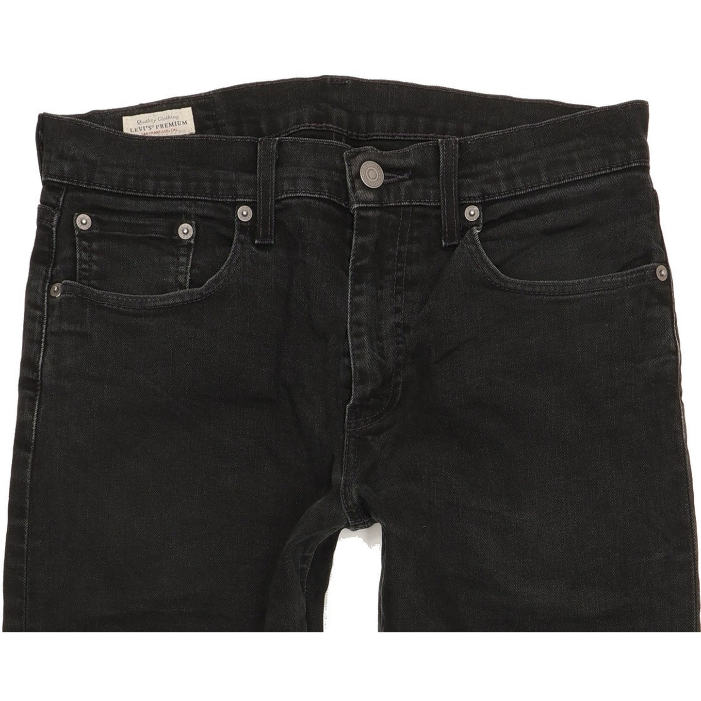 Levi's 512 Men Black Tapered Slim Stretch Jeans W30 L30