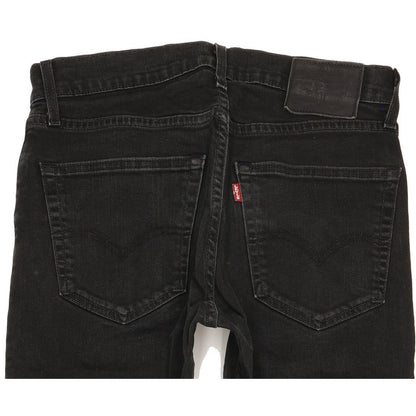 Levi's 512 Men Black Tapered Slim Stretch Jeans W30 L30