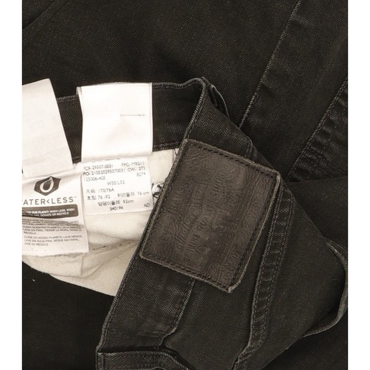 Levi's 512 Men Black Tapered Slim Stretch Jeans W30 L30