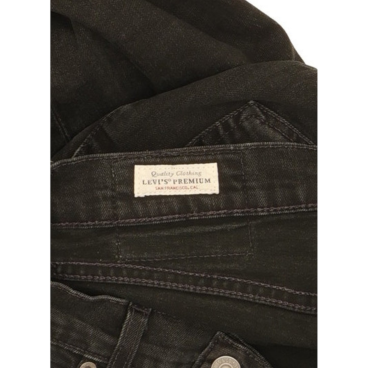 Levi's 512 Men Black Tapered Slim Stretch Jeans W30 L30
