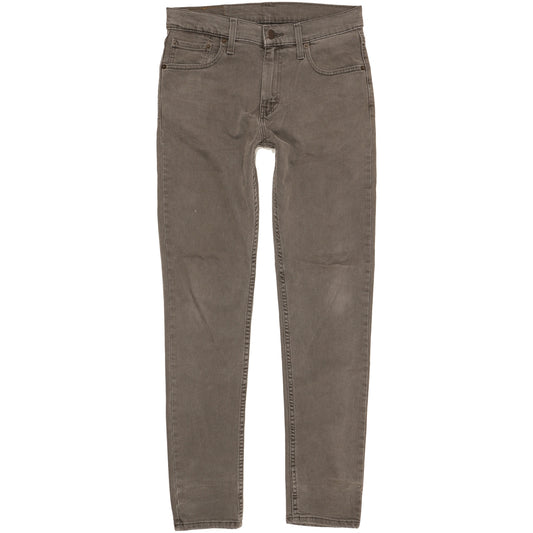 Levi's 512 Men Grey Tapered Slim Stretch Jeans W30 L32