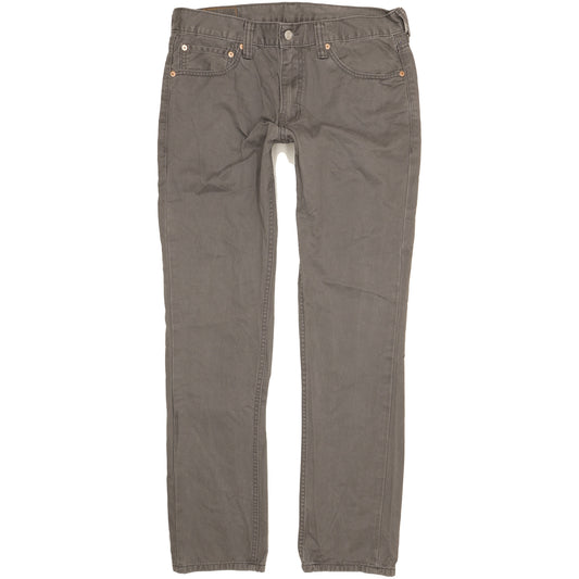 Levi's 511 Men Grey Straight Slim Jeans W34 L32