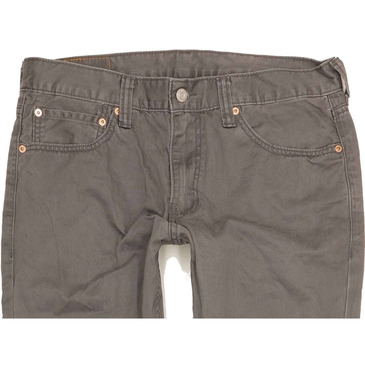 Levi's 511 Men Grey Straight Slim Jeans W34 L32