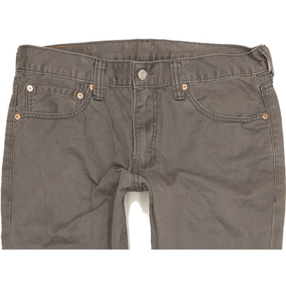 Levi's 511 Men Grey Straight Slim Jeans W34 L32