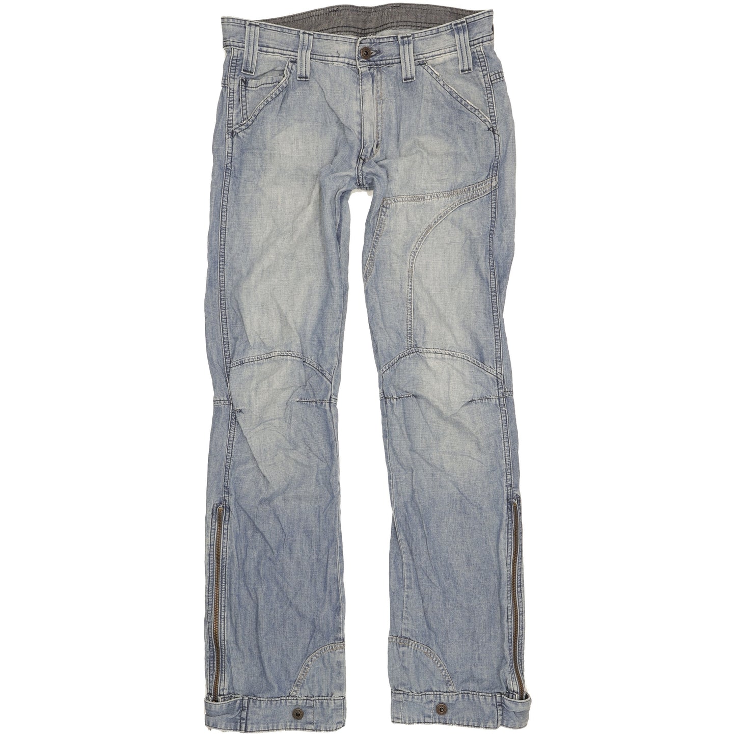 G-Star Lowcom Men Blue Straight Regular Jeans W32 L34
