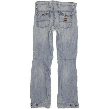 G-Star Lowcom Men Blue Straight Regular Jeans W32 L34