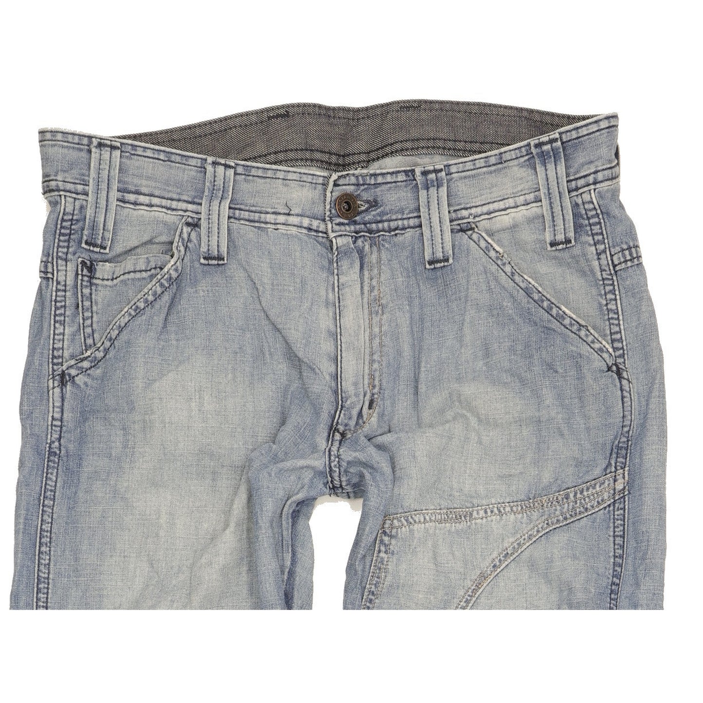 G-Star Lowcom Men Blue Straight Regular Jeans W32 L34