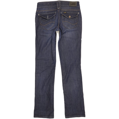Lee Lebo Women Blue Straight Slim Stretch Jeans W31 L32