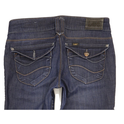 Lee Lebo Women Blue Straight Slim Stretch Jeans W31 L32
