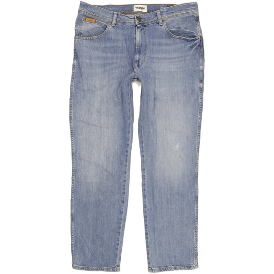 Wrangler Texas Men Blue Straight Slim Stretch Jeans W36 L29