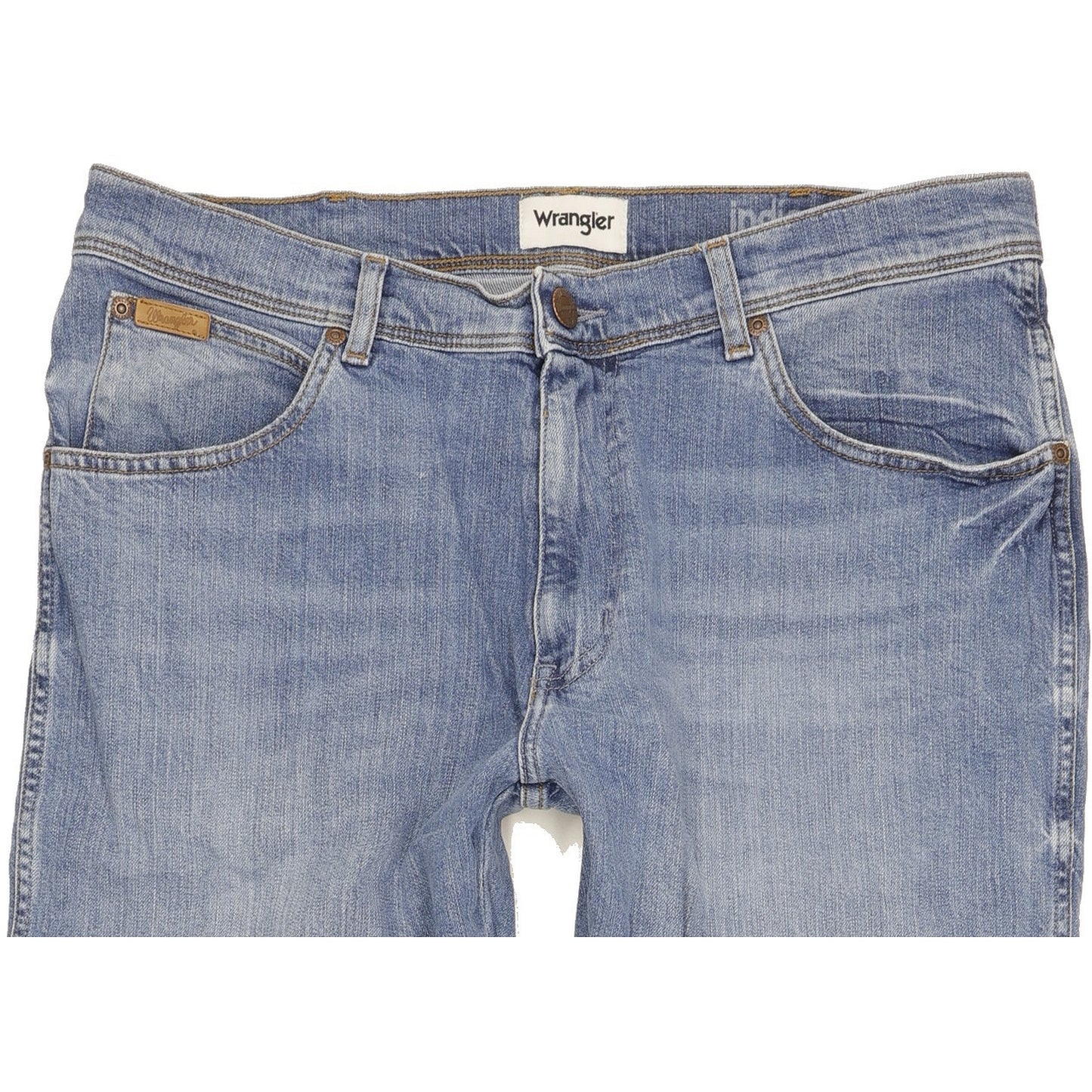 Wrangler Texas Men Blue Straight Slim Stretch Jeans W36 L29