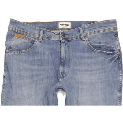 Wrangler Texas Men Blue Straight Slim Stretch Jeans W36 L29