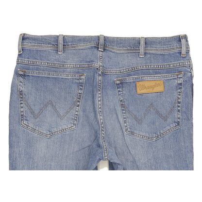 Wrangler Texas Men Blue Straight Slim Stretch Jeans W36 L29
