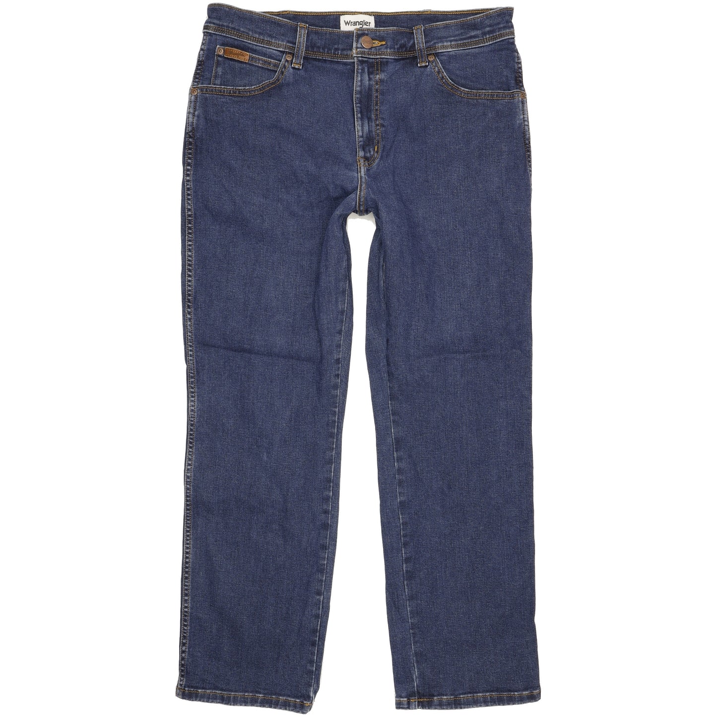 Wrangler Texas Men Blue Straight Regular Stretch Jeans W36 L30