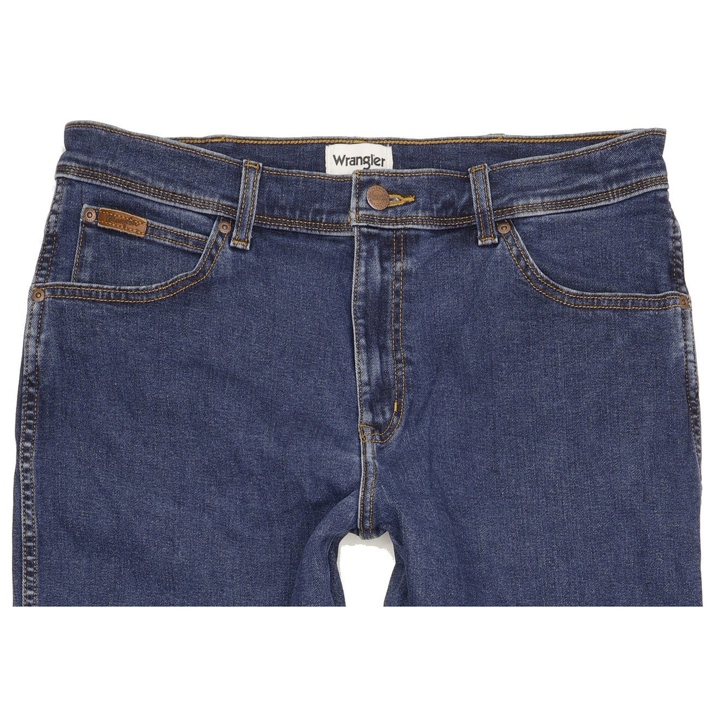 Wrangler Texas Men Blue Straight Regular Stretch Jeans W36 L30