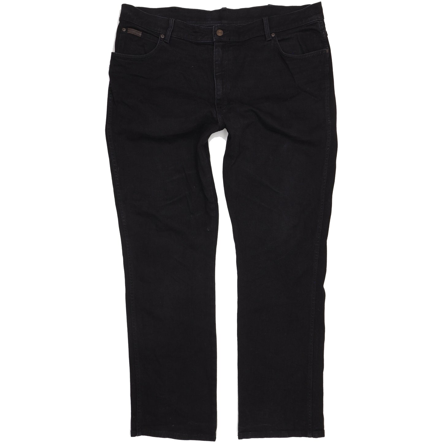 Wrangler Texas Men Black Straight Regular Stretch Jeans W42 L34