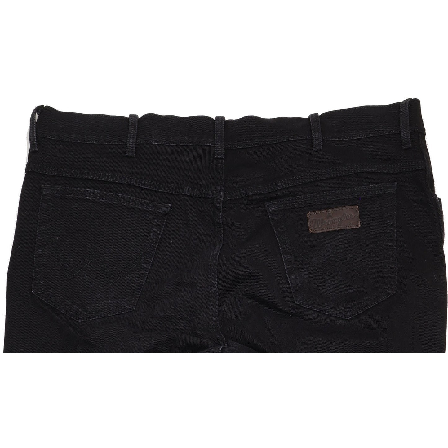 Wrangler Texas Men Black Straight Regular Stretch Jeans W42 L34