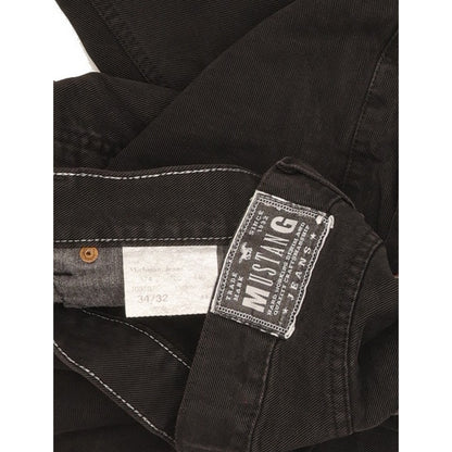 Mustang Michigan Men Black Straight Regular Jeans W34 L32