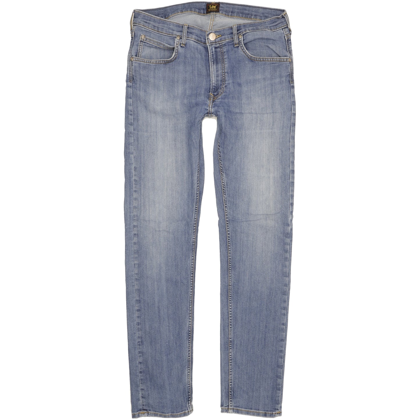 Lee Daren Men Blue Straight Slim Stretch Jeans W34 L33